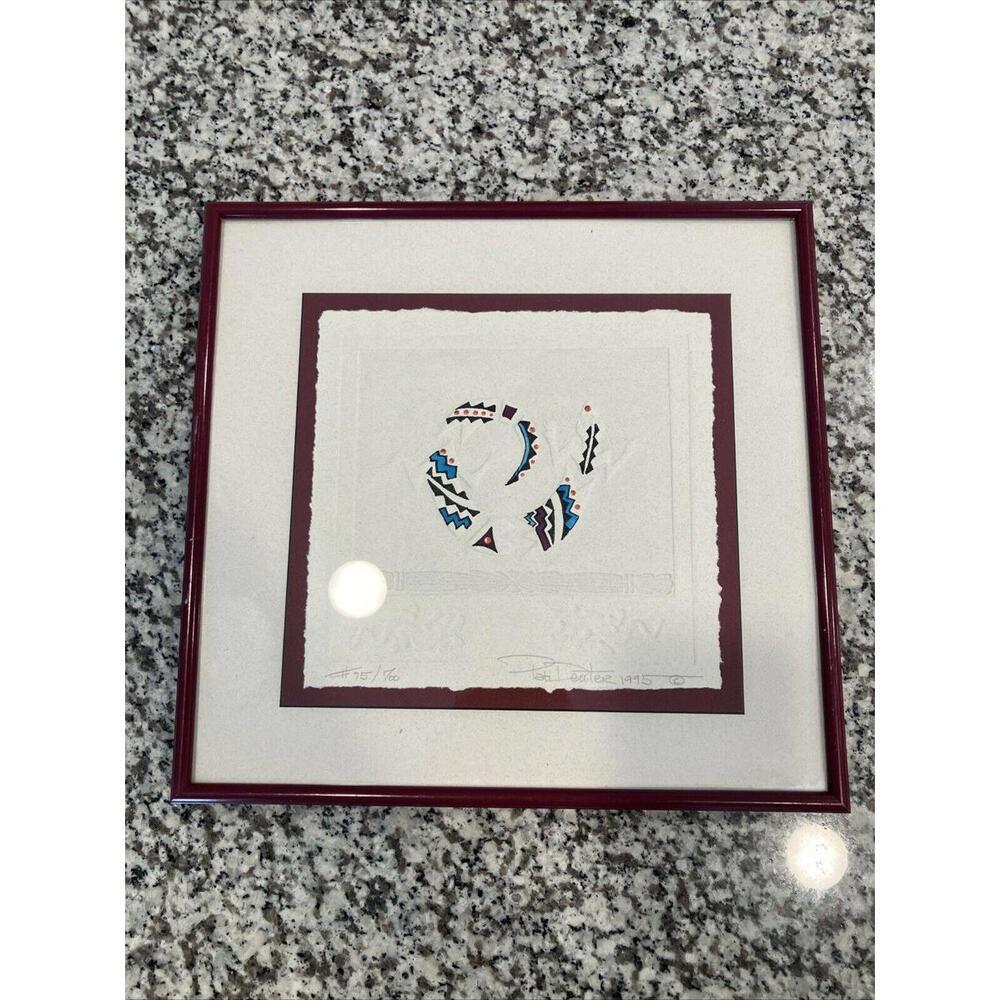 Pati Deuter Lizard Signed And Numbered Art Print 1995